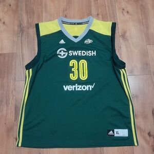 Breanna Stewart #30 Seattle Storm Swedish Verizon Adidas Jersey Men's XL WNBA